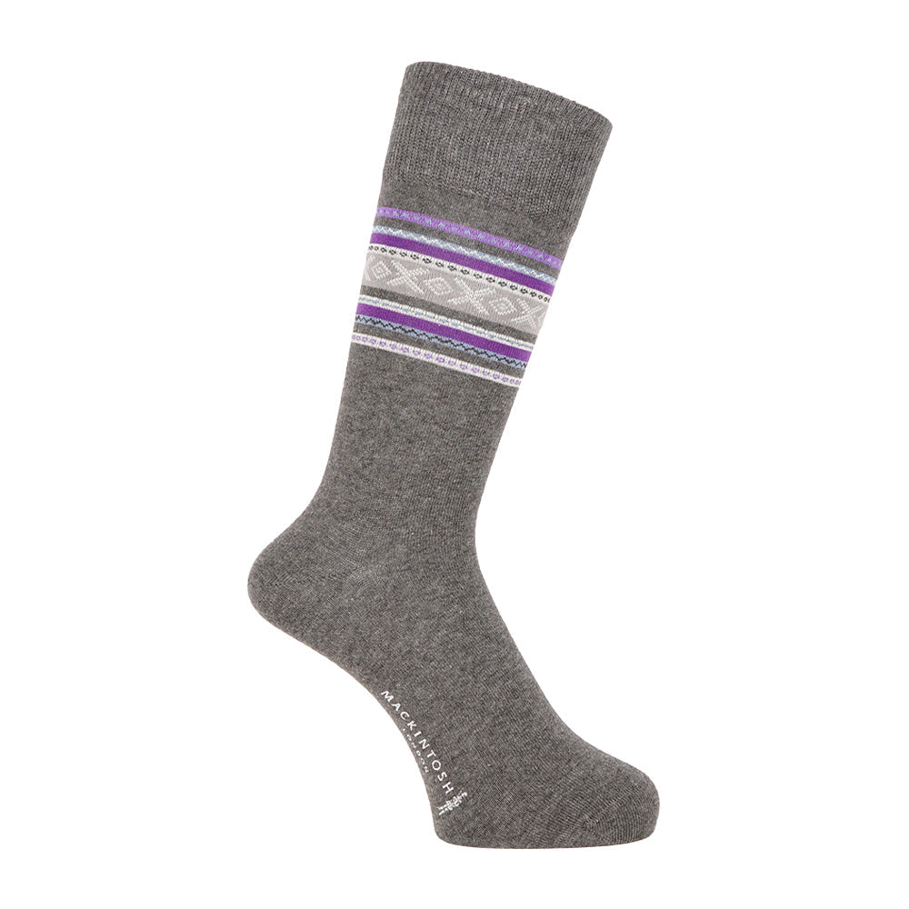MACKINTOSH LONDON マッキントッシュ ロンドン ソックス フェアアイル - カジュアルソックス Charcoal Gray / 25-27 RENOWNINX ONLINE SHOP