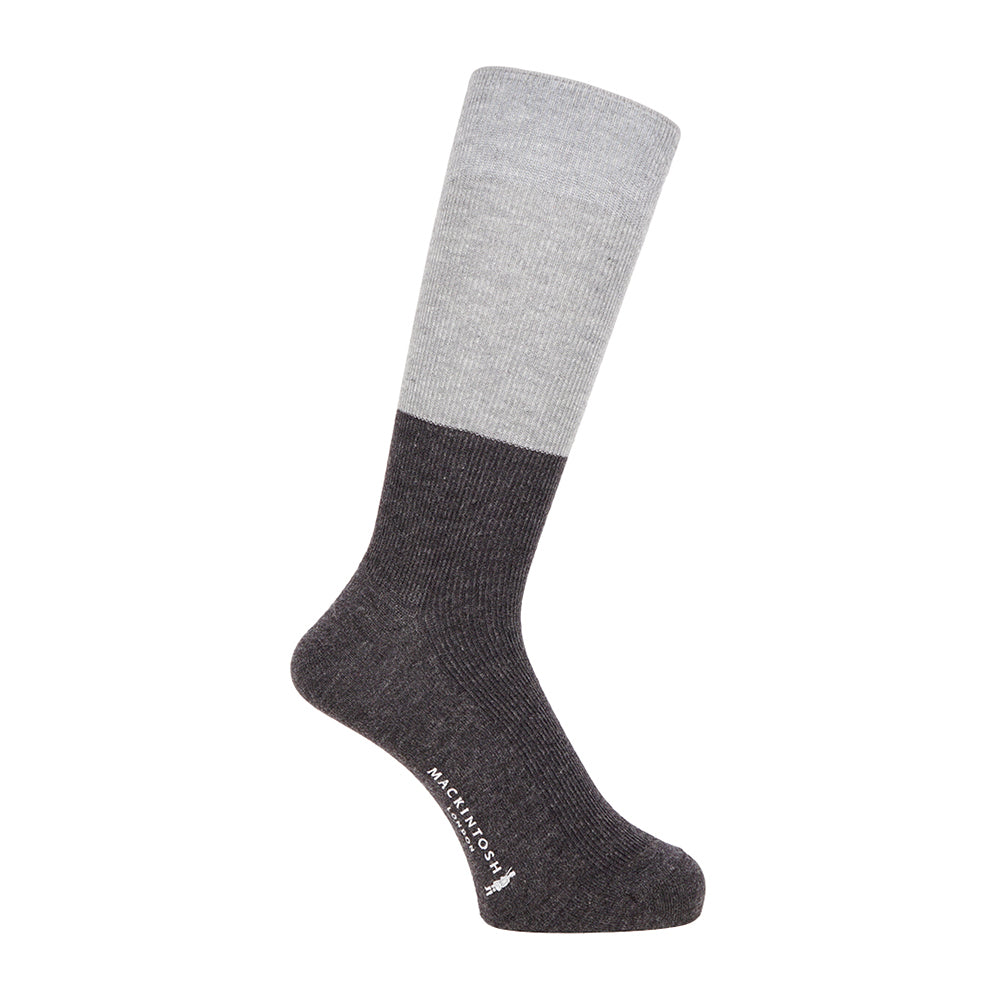 MACKINTOSH LONDON マッキントッシュ ロンドン ソックス バイカラー - カジュアルソックス Charcoal Gray / 25-27 RENOWNINX ONLINE SHOP