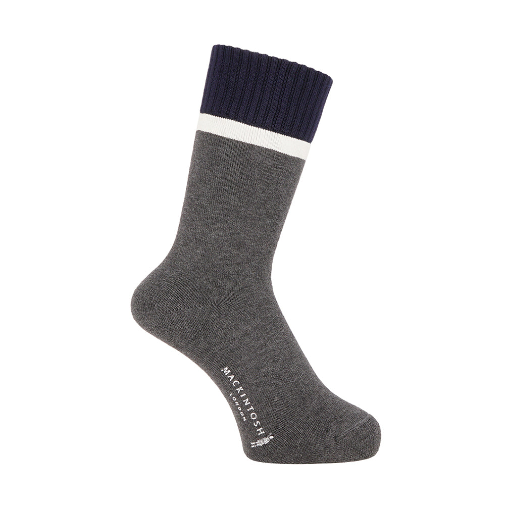 MACKINTOSH LONDON マッキントッシュ ロンドン ソックス パネル総パイル - カジュアルソックス Charcoal Gray / 25-27 RENOWNINX ONLINE SHOP