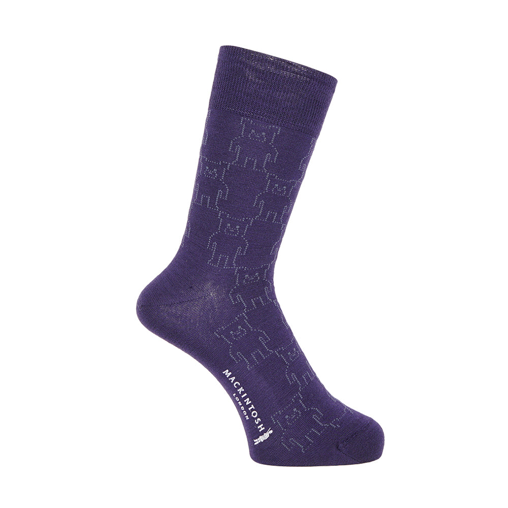 MACKINTOSH LONDON マッキントッシュ ロンドン ソックス ビッグホーンドベア - カジュアルソックス Navy / 25-27 RENOWNINX ONLINE SHOP