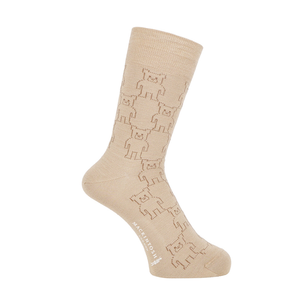 MACKINTOSH LONDON マッキントッシュ ロンドン ソックス ビッグホーンドベア - カジュアルソックス Beige / 25-27 RENOWNINX ONLINE SHOP