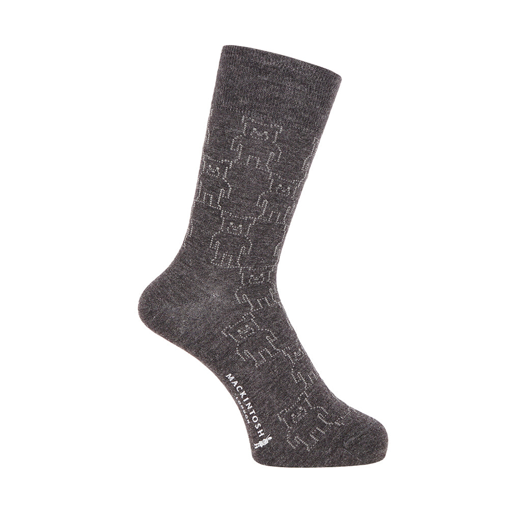 MACKINTOSH LONDON マッキントッシュ ロンドン ソックス ビッグホーンドベア - カジュアルソックス Charcoal Gray / 25-27 RENOWNINX ONLINE SHOP
