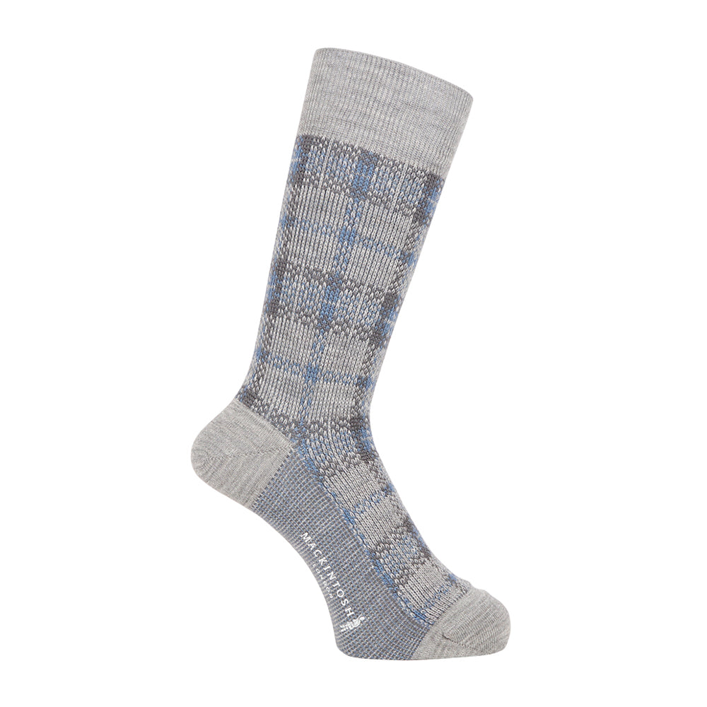 MACKINTOSH LONDON マッキントッシュ ロンドン ソックス タータンチェック - カジュアルソックス Light Gray / 25-27 RENOWNINX ONLINE SHOP