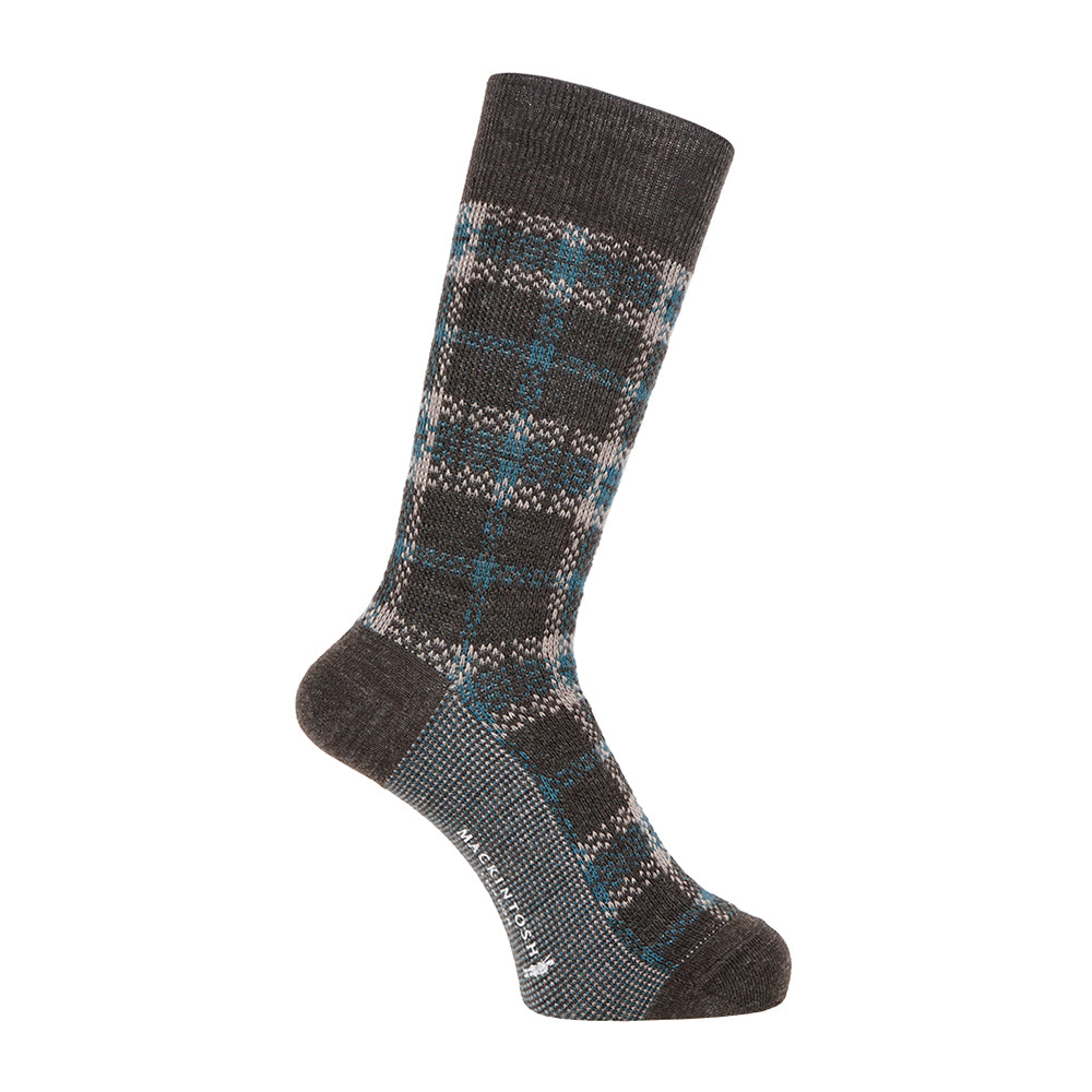MACKINTOSH LONDON マッキントッシュ ロンドン ソックス タータンチェック - カジュアルソックス Charcoal Gray / 25-27 RENOWNINX ONLINE SHOP