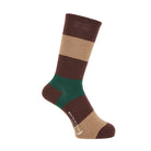 MACKINTOSH LONDON マッキントッシュ ロンドン ソックス ビッグボーダー - カジュアルソックス Dark Brown / 25-27 RENOWNINX ONLINE SHOP