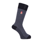 Aquascutum アクアスキュータム ソックス ヘリンボーンクマ - カジュアルソックス Navy / 24-26 RENOWNINX ONLINE SHOP
