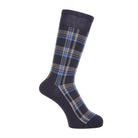 Aquascutum アクアスキュータム ソックス ソフトテンションチェック - カジュアルソックス Navy / 24-26 RENOWNINX ONLINE SHOP