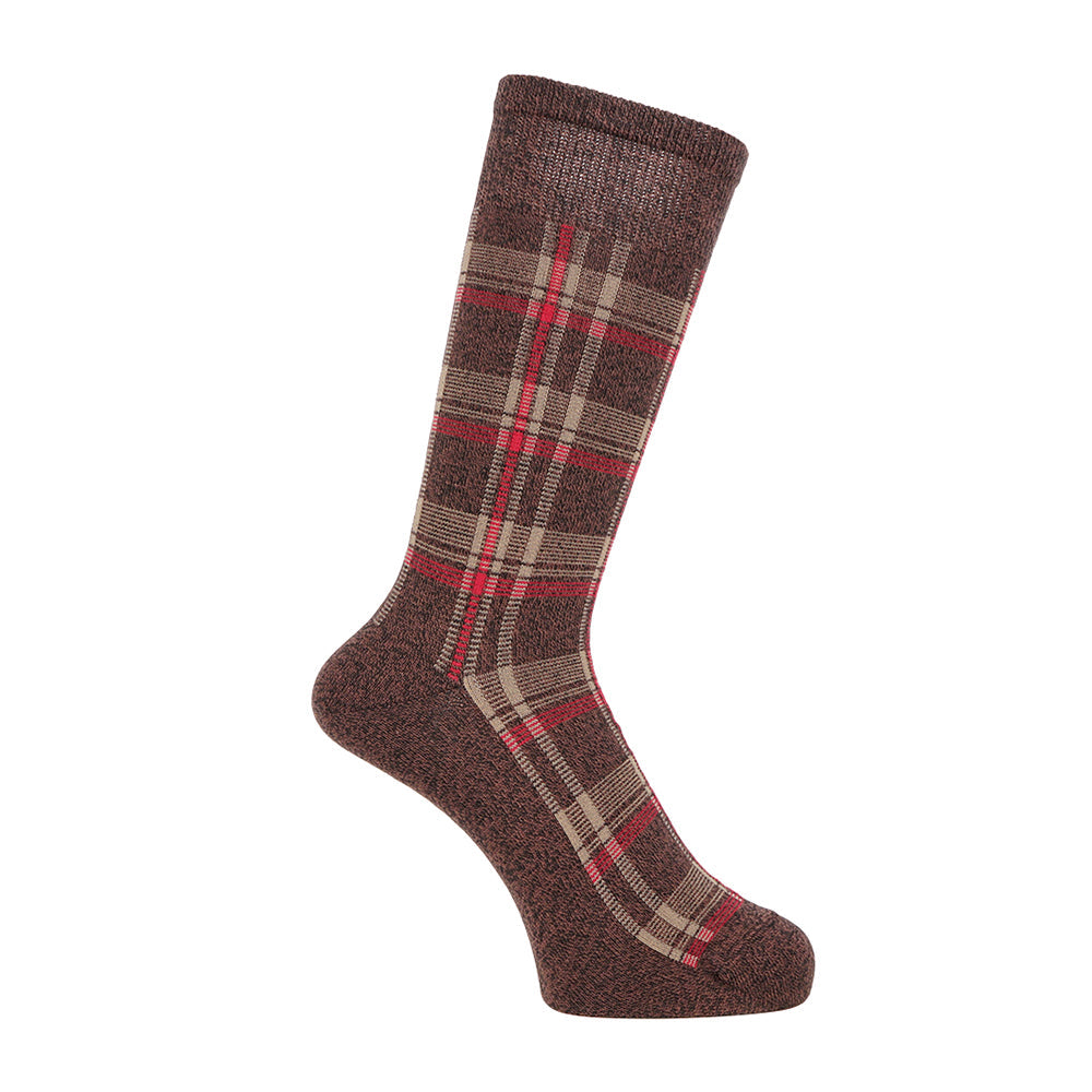 Aquascutum アクアスキュータム ソックス ソフトテンションチェック - カジュアルソックス Dark Brown / 24-26 RENOWNINX ONLINE SHOP