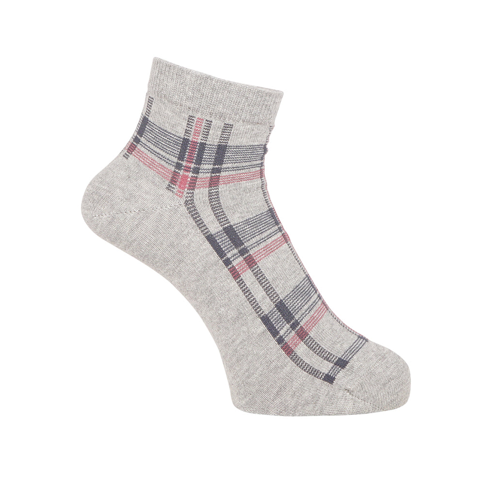 Aquascutum アクアスキュータム ソックス ソフトテンションチェックショート - カジュアルソックス Gray / 24-26 RENOWNINX ONLINE SHOP