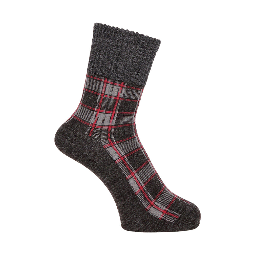 Aquascutum アクアスキュータム ソックス リッチェルチェック - カジュアルソックス Charcoal Gray / 24-26 RENOWNINX ONLINE SHOP