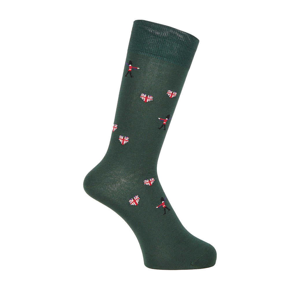 Aquascutum アクアスキュータム ソックス ガーディアン - カジュアルソックス Dark Green / 25-27 RENOWNINX ONLINE SHOP
