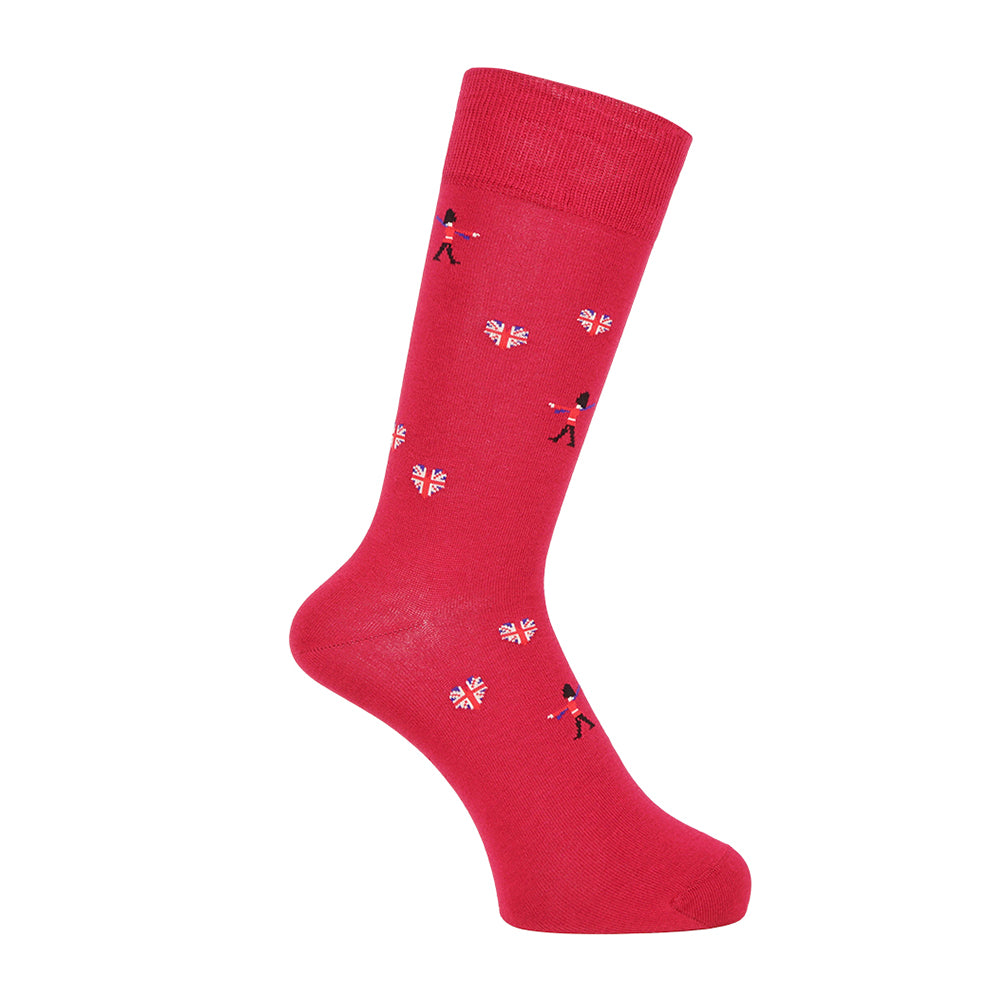 Aquascutum アクアスキュータム ソックス ガーディアン - カジュアルソックス Red / 25-27 RENOWNINX ONLINE SHOP