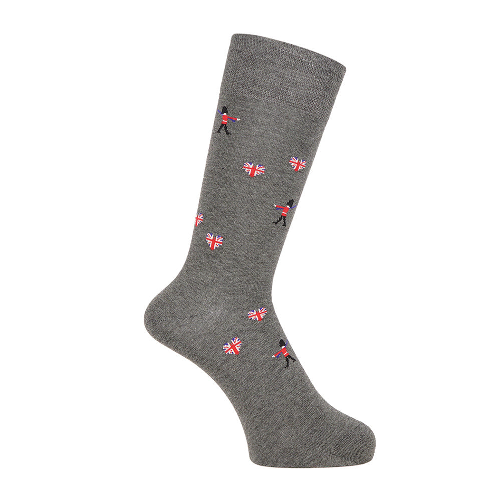 Aquascutum アクアスキュータム ソックス ガーディアン - カジュアルソックス Gray / 25-27 RENOWNINX ONLINE SHOP