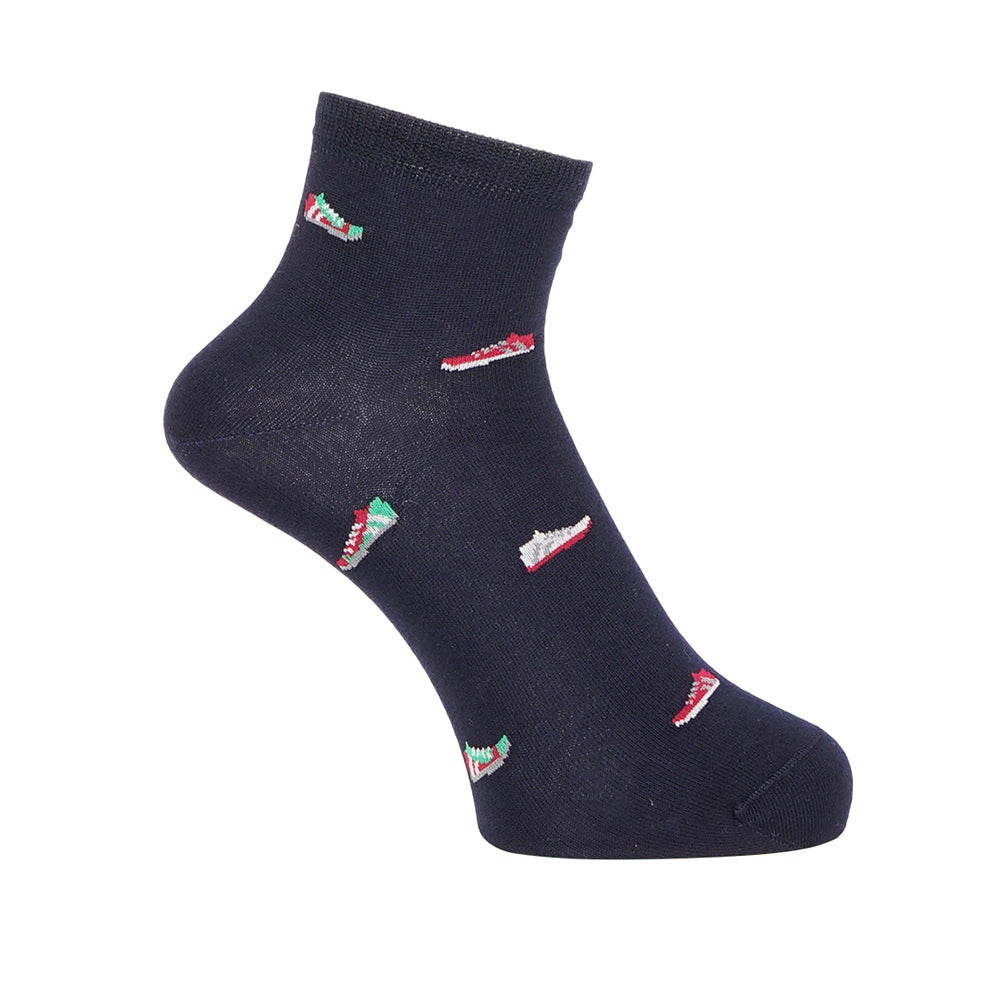 Aquascutum アクアスキュータム ソックス スニーカー柄ショート - カジュアルソックス Navy / 25-27 RENOWNINX ONLINE SHOP