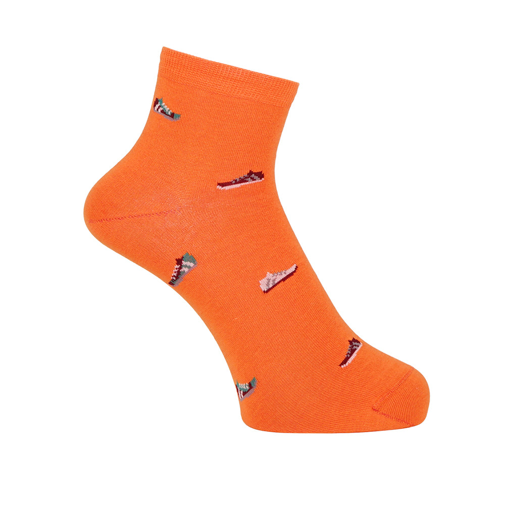 Aquascutum アクアスキュータム ソックス スニーカー柄ショート - カジュアルソックス Orange / 25-27 RENOWNINX ONLINE SHOP
