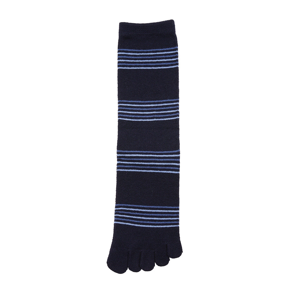 Aquascutum アクアスキュータム ソックス ５本指マルチボーダークルー - カジュアルソックス Navy / 25-27 RENOWNINX ONLINE SHOP