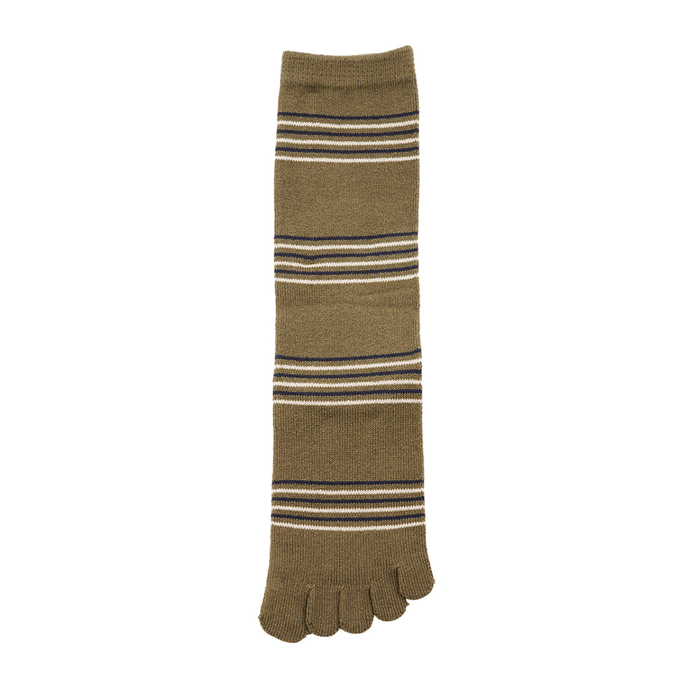Aquascutum アクアスキュータム ソックス ５本指マルチボーダークルー - カジュアルソックス Green / 25-27 RENOWNINX ONLINE SHOP