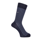 Aquascutum アクアスキュータム ソックス スマートストライプ - ビジネスソックス Navy / 25-27 RENOWNINX ONLINE SHOP