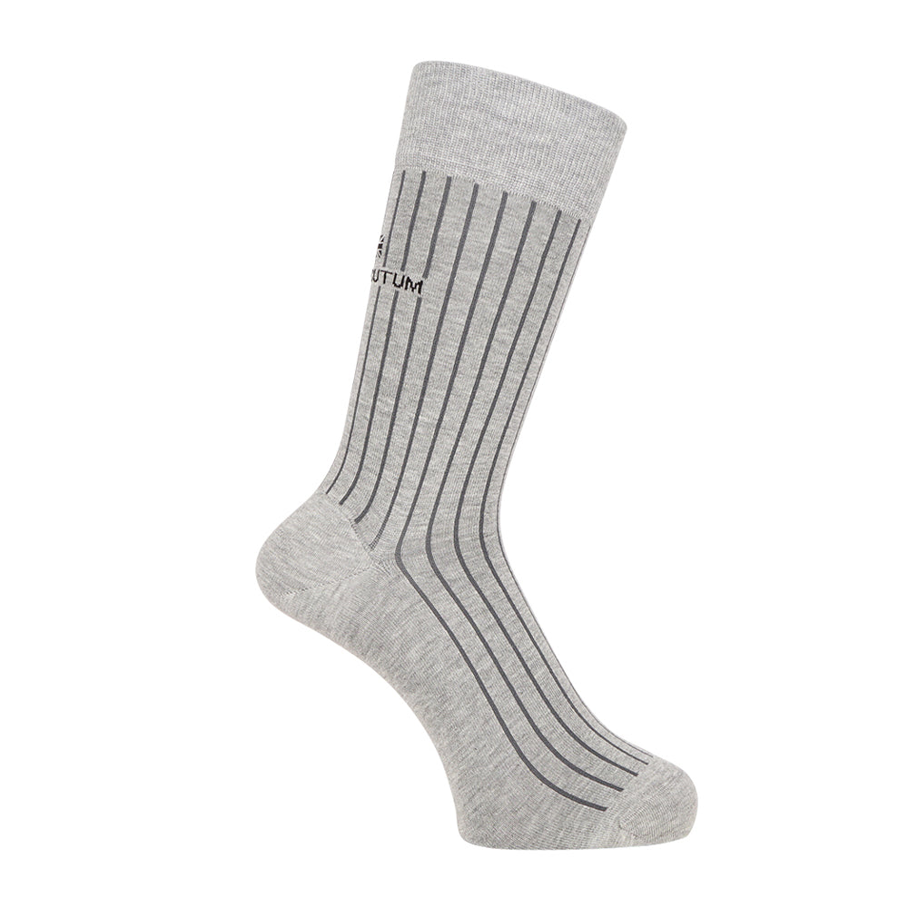 Aquascutum アクアスキュータム ソックス スマートストライプ - ビジネスソックス Gray / 25-27 RENOWNINX ONLINE SHOP