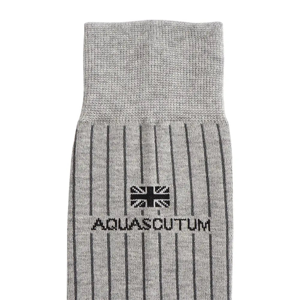 Aquascutum ソックス スマートストライプ 日本製 カジュアル