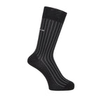 Aquascutum アクアスキュータム ソックス スマートストライプ - ビジネスソックス Black / 25-27 RENOWNINX ONLINE SHOP