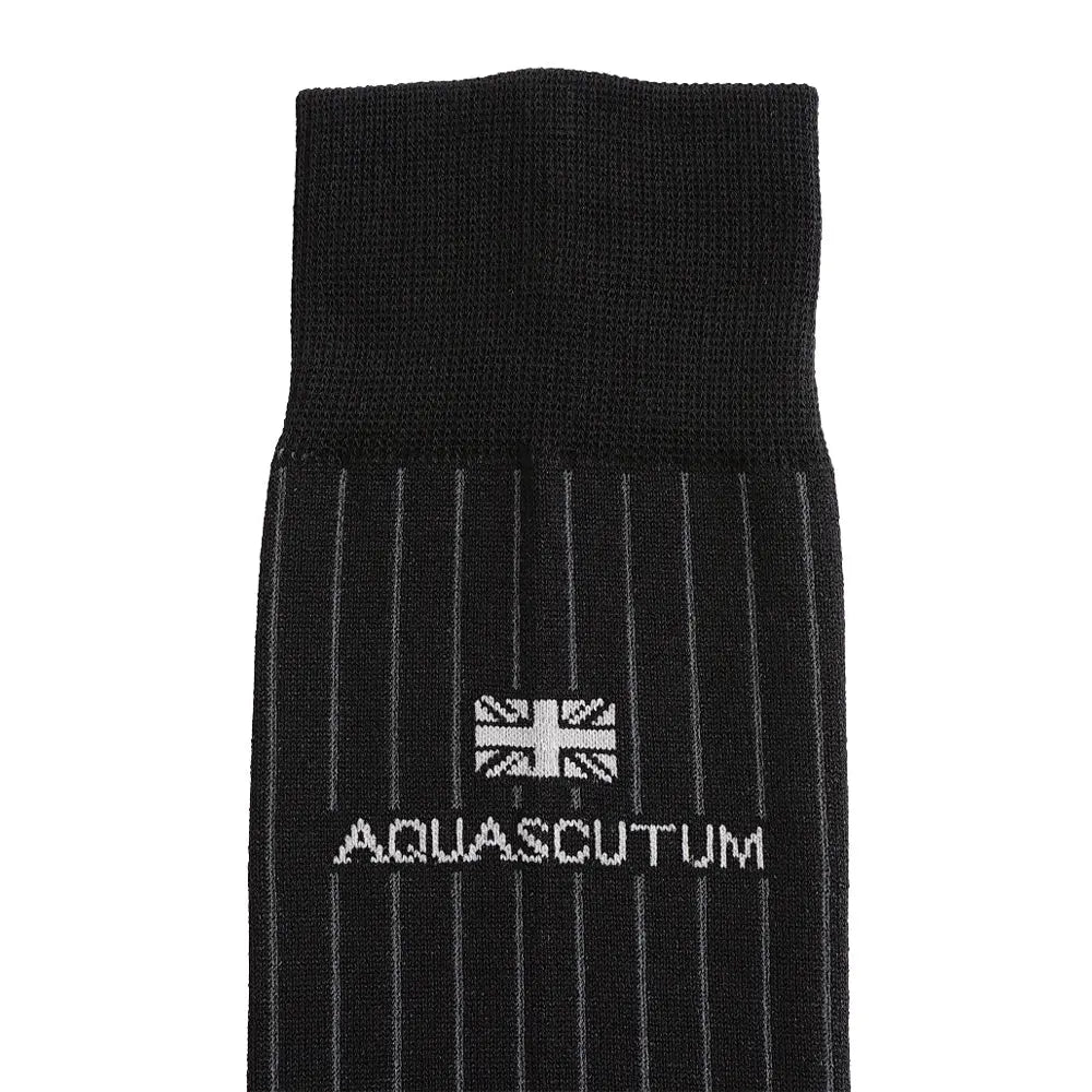 Aquascutum ソックス スマートストライプ 日本製 カジュアル