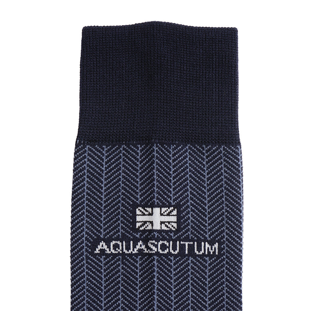 Aquascutum アクアスキュータム ソックス スマートヘリンボーン - ビジネスソックス  RENOWNINX ONLINE SHOP