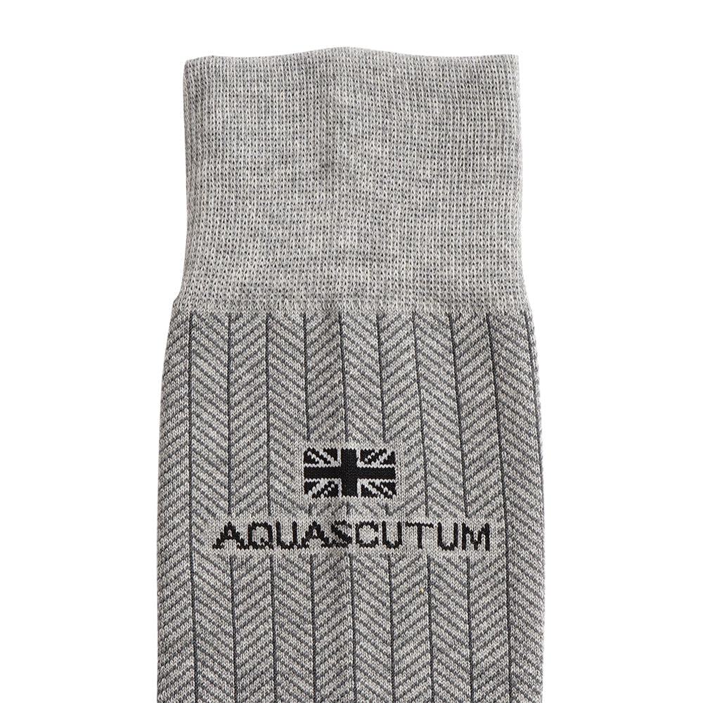 Aquascutum アクアスキュータム ソックス スマートヘリンボーン - ビジネスソックス  RENOWNINX ONLINE SHOP