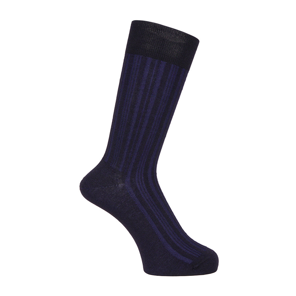Aquascutum アクアスキュータム ソックス リブリンクス - ビジネスソックス Navy / 25-27 RENOWNINX ONLINE SHOP