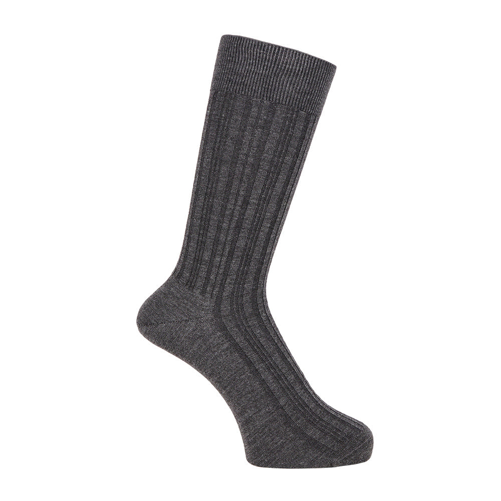 Aquascutum アクアスキュータム ソックス リブリンクス - ビジネスソックス Gray / 25-27 RENOWNINX ONLINE SHOP