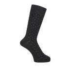 Aquascutum アクアスキュータム ソックス ウールミックス 幾何リンクス - ビジネスソックス Black / 25-27 RENOWNINX ONLINE SHOP