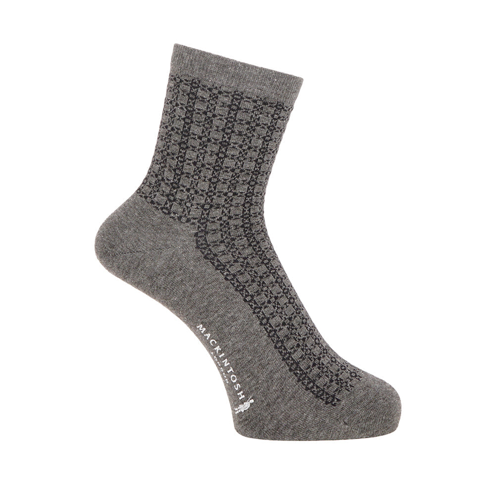 MACKINTOSH LONDON マッキントッシュ ロンドン ソックス アンドリューハーフ丈 - カジュアルソックス Charcoal Gray / 25-27 RENOWNINX ONLINE SHOP