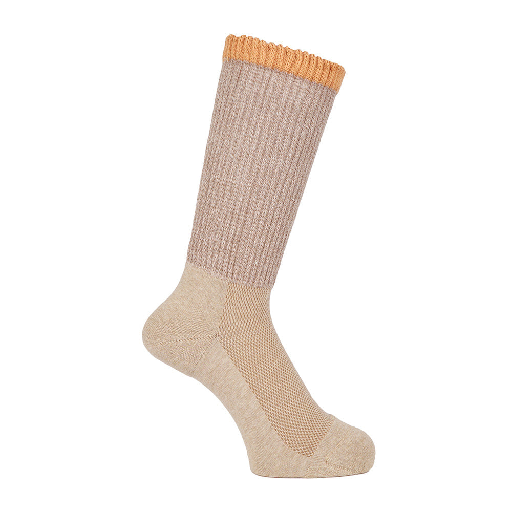 Aquascutum アクアスキュータム ソックス リッチェル麻混メランジ - カジュアルソックス Beige / 24-26 RENOWNINX ONLINE SHOP