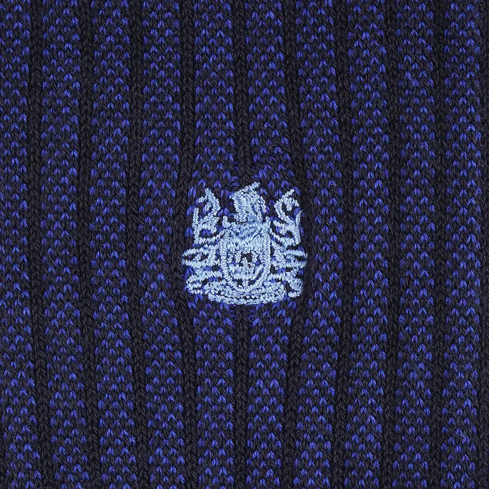 Aquascutum ソックス ストライプ刺繍 ジャガード 日本製 - RENOWNINX
