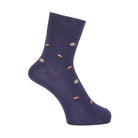 Aquascutum アクアスキュータム ニューライン ソックス アフターヌーンティハーフ丈 - カジュアルソックス Navy / 25-27 RENOWNINX ONLINE SHOP