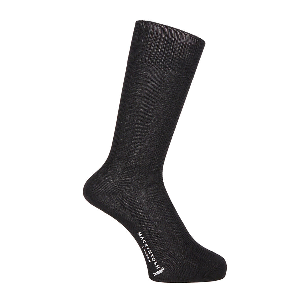MACKINTOSH LONDON マッキントッシュ ロンドン ソックス ストライプリンクス - ビジネスソックス Black / 25-26 RENOWNINX ONLINE SHOP
