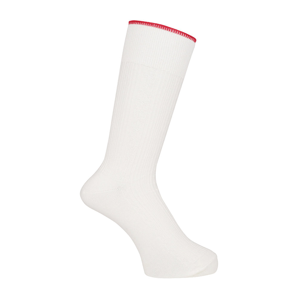 MACKINTOSH LONDON マッキントッシュ ロンドン ソックス ケーブルリンクス - カジュアルソックス White / 25-27 RENOWNINX ONLINE SHOP