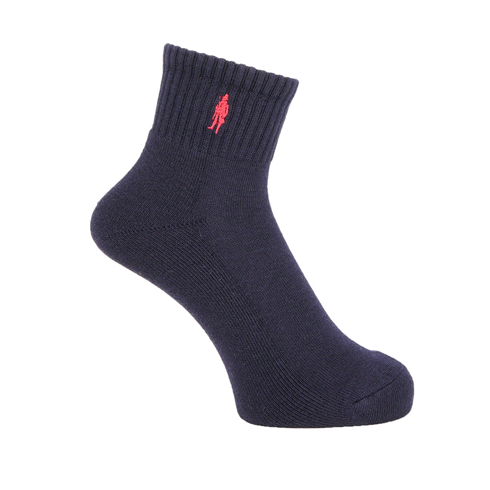 MACKINTOSH LONDON マッキントッシュ ロンドン ソックス ワンポイント刺繍パイルショート - カジュアルソックス Navy / 25-27 RENOWNINX ONLINE SHOP