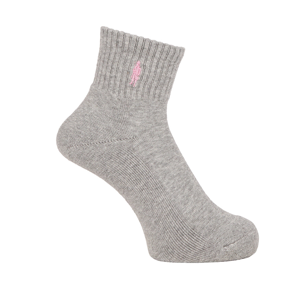 MACKINTOSH LONDON マッキントッシュ ロンドン ソックス ワンポイント刺繍パイルショート - カジュアルソックス Light Gray / 25-27 RENOWNINX ONLINE SHOP
