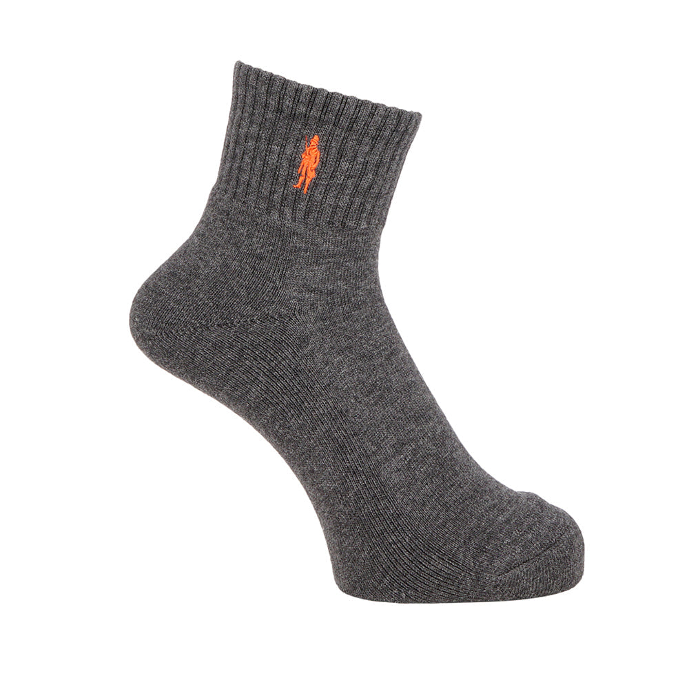 MACKINTOSH LONDON マッキントッシュ ロンドン ソックス ワンポイント刺繍パイルショート - カジュアルソックス Charcoal Gray / 25-27 RENOWNINX ONLINE SHOP
