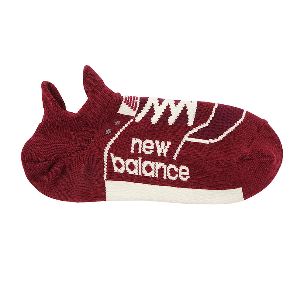 NEW BALANCE ニューバランス ソックス スニーカーデザイン - カジュアルソックス Wine / 25-27 RENOWNINX ONLINE SHOP