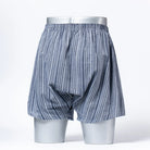 Aquascutum アクアスキュータム トランクス 空羽クレープ ストライプ 裏打ちゴム - パンツ  RENOWNINX ONLINE SHOP