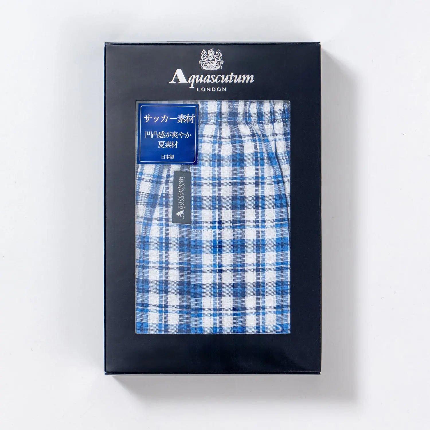 Aquascutum アクアスキュータム トランクス 26S サッカーNチェックA 裏打ちゴム - パンツ  RENOWNINX ONLINE SHOP