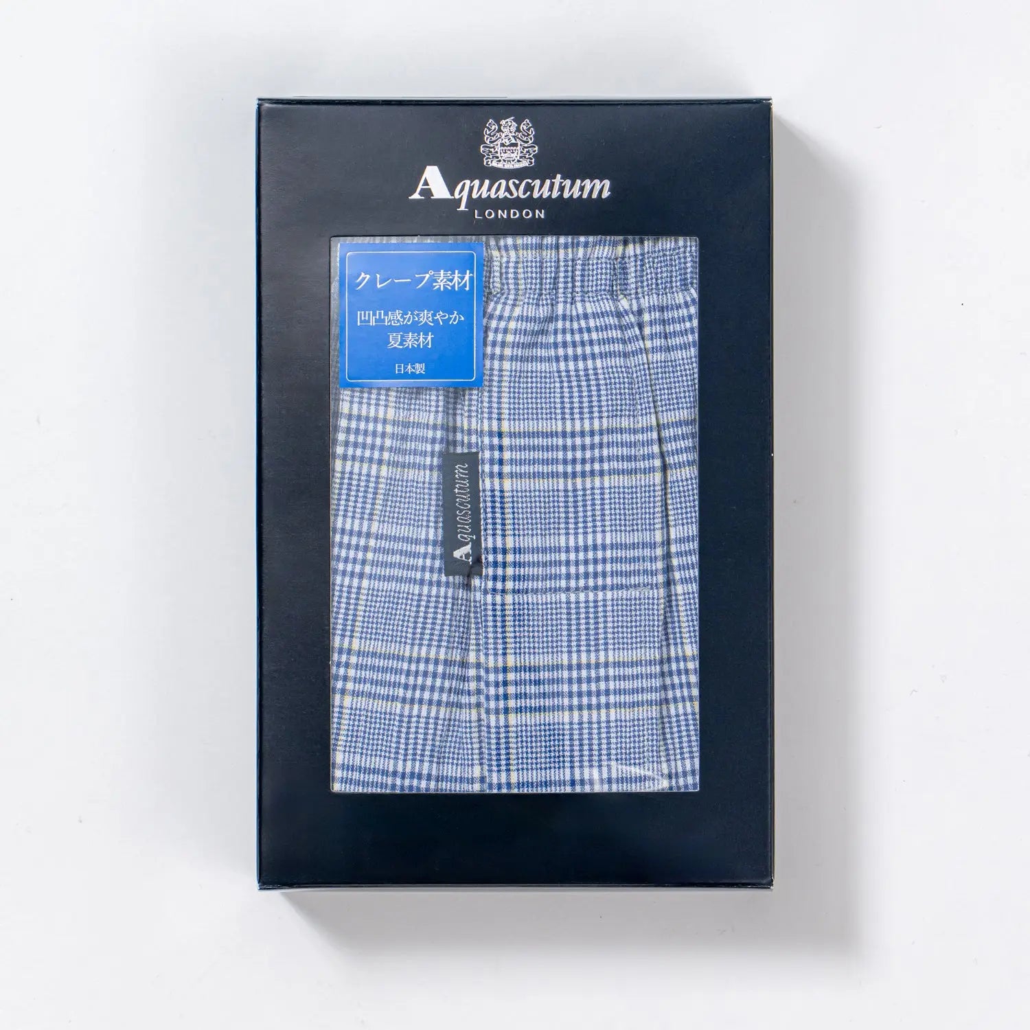 Aquascutum アクアスキュータム トランクス 26S クレープ NチェックB