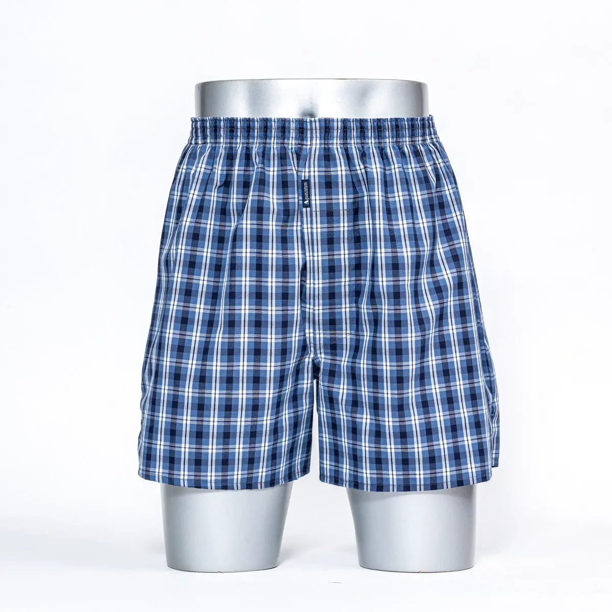 Aquascutum アクアスキュータム トランクス 26S チェックA 裏打ちゴム - パンツ Blue / L RENOWNINX ONLINE SHOP