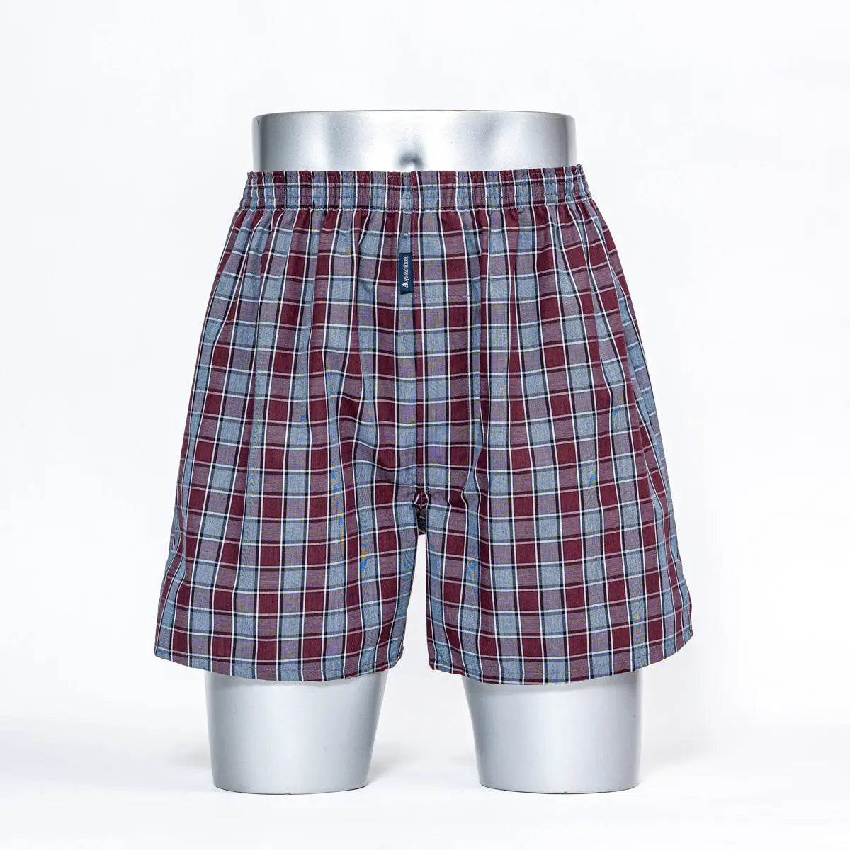 Aquascutum アクアスキュータム トランクス 26S チェックC 裏打ちゴム - パンツ Wine / L RENOWNINX ONLINE SHOP
