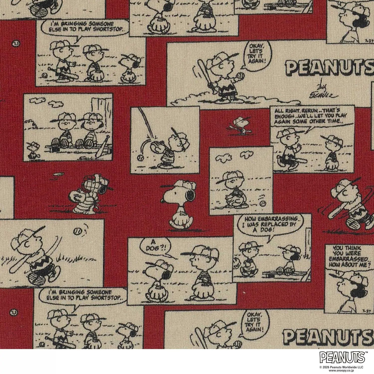 PEANUTS ピーナッツ ボクサー 26AW ベースボールコミックス - パンツ  RENOWNINX ONLINE SHOP