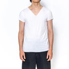 木村メリヤス工場 Vネック カットオフTシャツ - トップス  RENOWNINX ONLINE SHOP