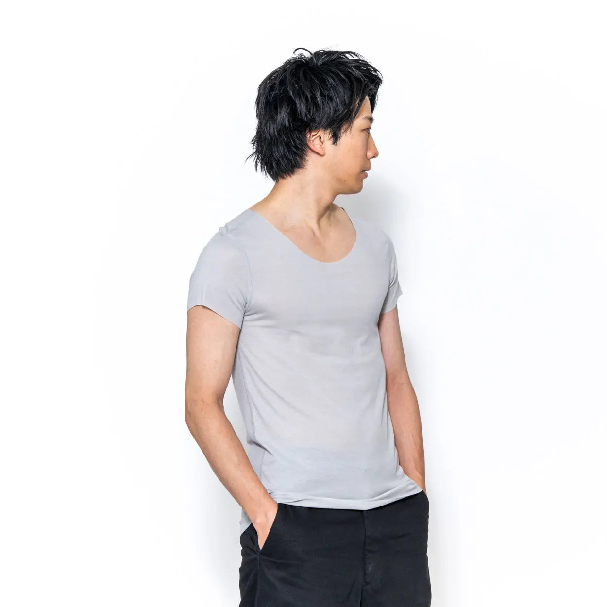 木村メリヤス工場 ボートネック カットオフTシャツ - トップス  RENOWNINX ONLINE SHOP