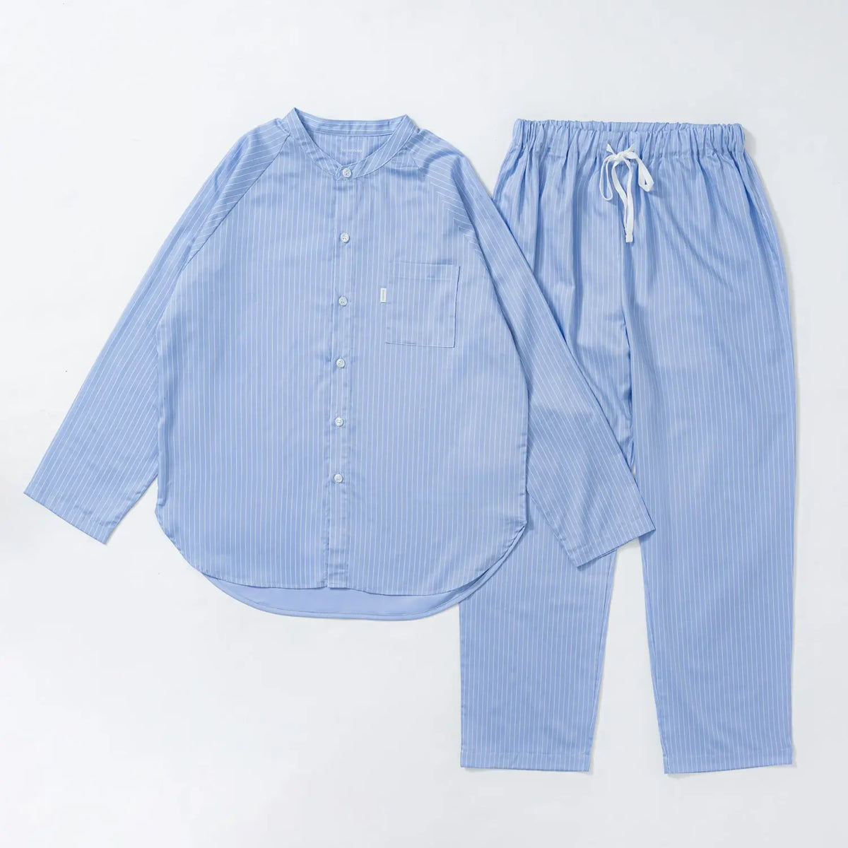 Nemurino パジャマ サテンストライプ スタンドネック BACKキリカエ - パジャマ  RENOWNINX ONLINE SHOP